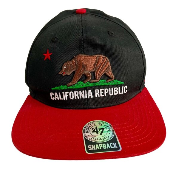 State of California Hat CA Republic by Forty Seven 47 Snapback Bear Vintage - Picture 2 of 7